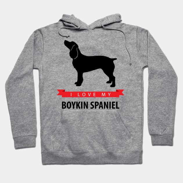 I Love My Boykin Spaniel Hoodie by millersye